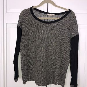 Black and Gold Tinsel Long Sleeve